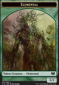 (image for) Elemental // Beast (3/3) Double-sided Token